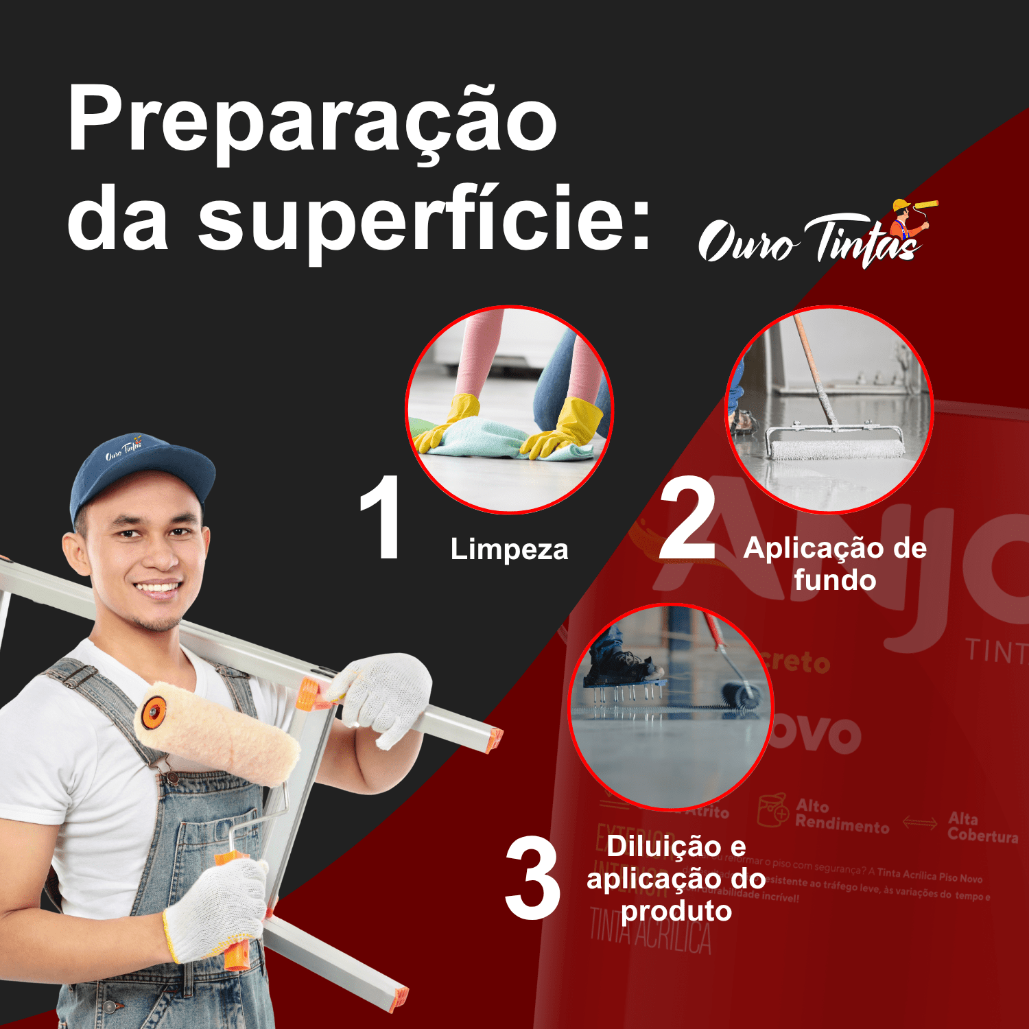 Tinta Acrílica Piso Novo - Imagem 2