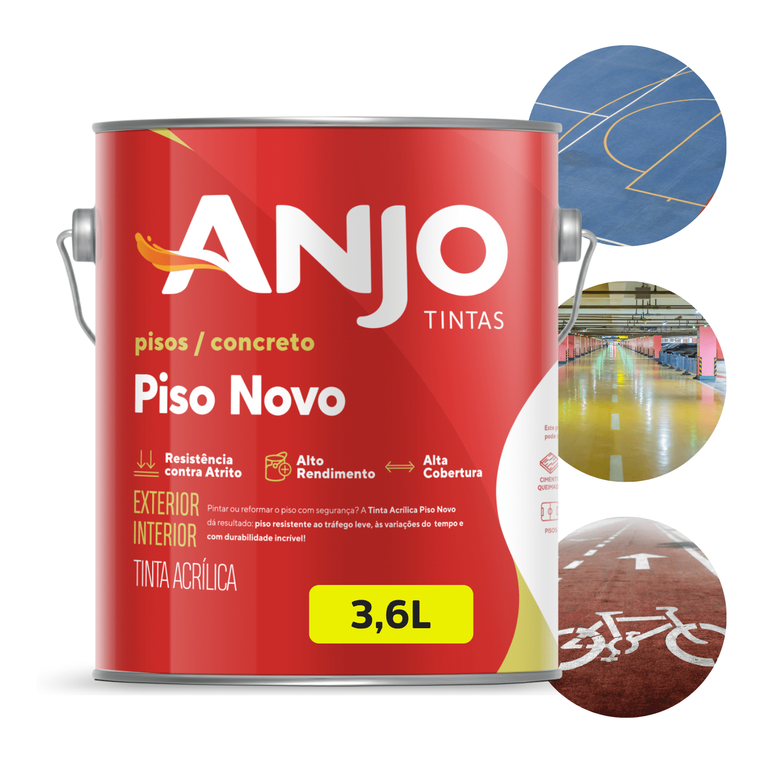 Tinta Acrílica Piso Novo - Imagem 4