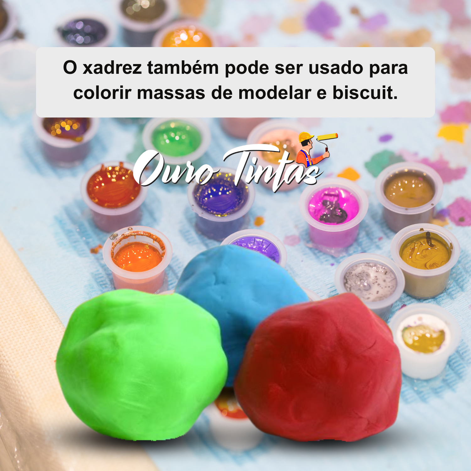 Pigmento Corante P/ Tintas Xadrez 50ml - KIT 12 UN - Imagem 3