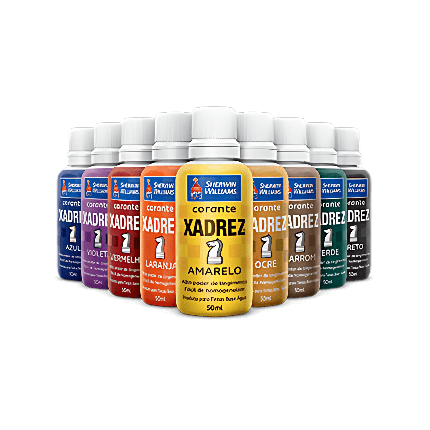 Pigmento Corante P/ Tintas Xadrez 50ml - KIT 12 UN - Imagem 2