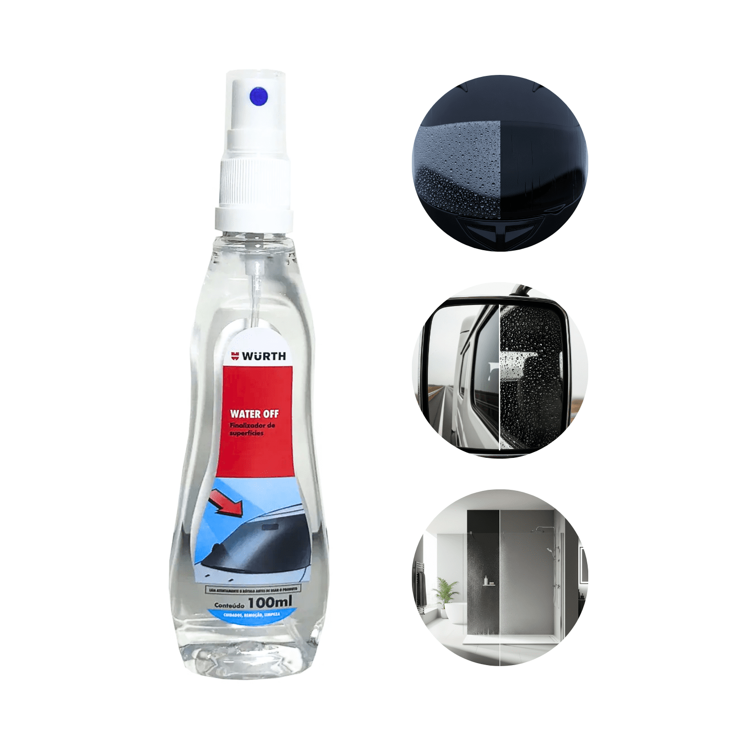 Cristalizador Water Off 100ml Wurth - Imagem 4