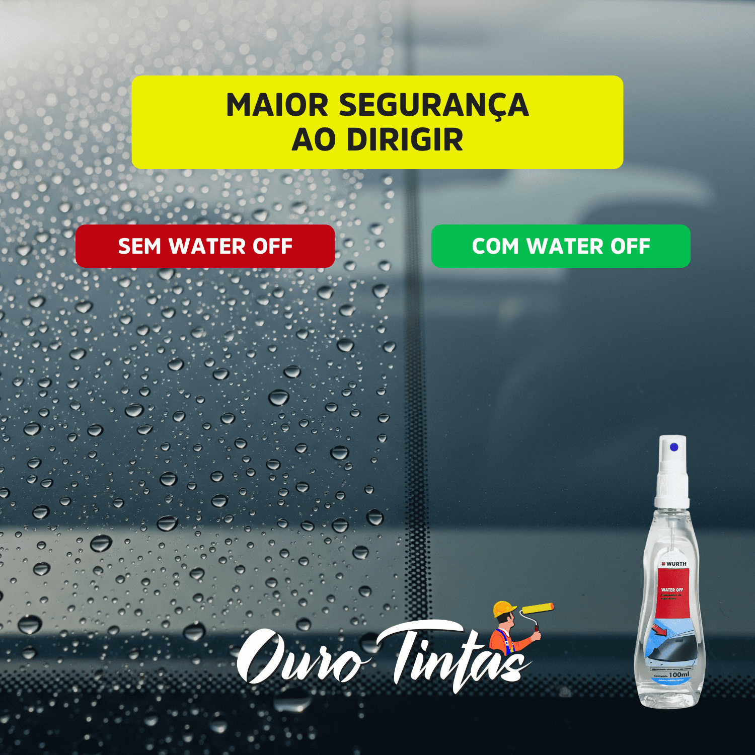 Cristalizador Water Off 100ml Wurth - Imagem 2